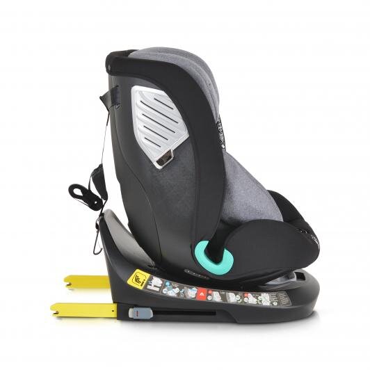 CANGAROO Scaun auto cu Isofix Quill I-size 40-150 cm GreySezut rotativ 360 gradeSpatar reglabil 5 pozitiiTetiera reglabila 15 pozitiiSIP-Protectie impact lateralTop tetherRear Facing pana la 105cmCenturi de siguranta