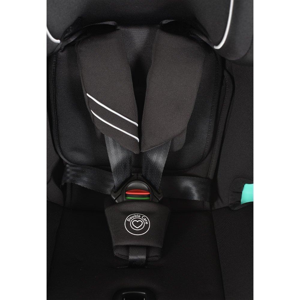 CANGAROO Scaun auto cu Isofix Quill I-size 40-150 cm NegruSezut rotativ 360 gradeSpatar reglabil 5 pozitiiTetiera reglabila 15 pozitiiSIP-Protectie impact lateralTop tetherRear Facing pana la 105cmCenturi de siguranta