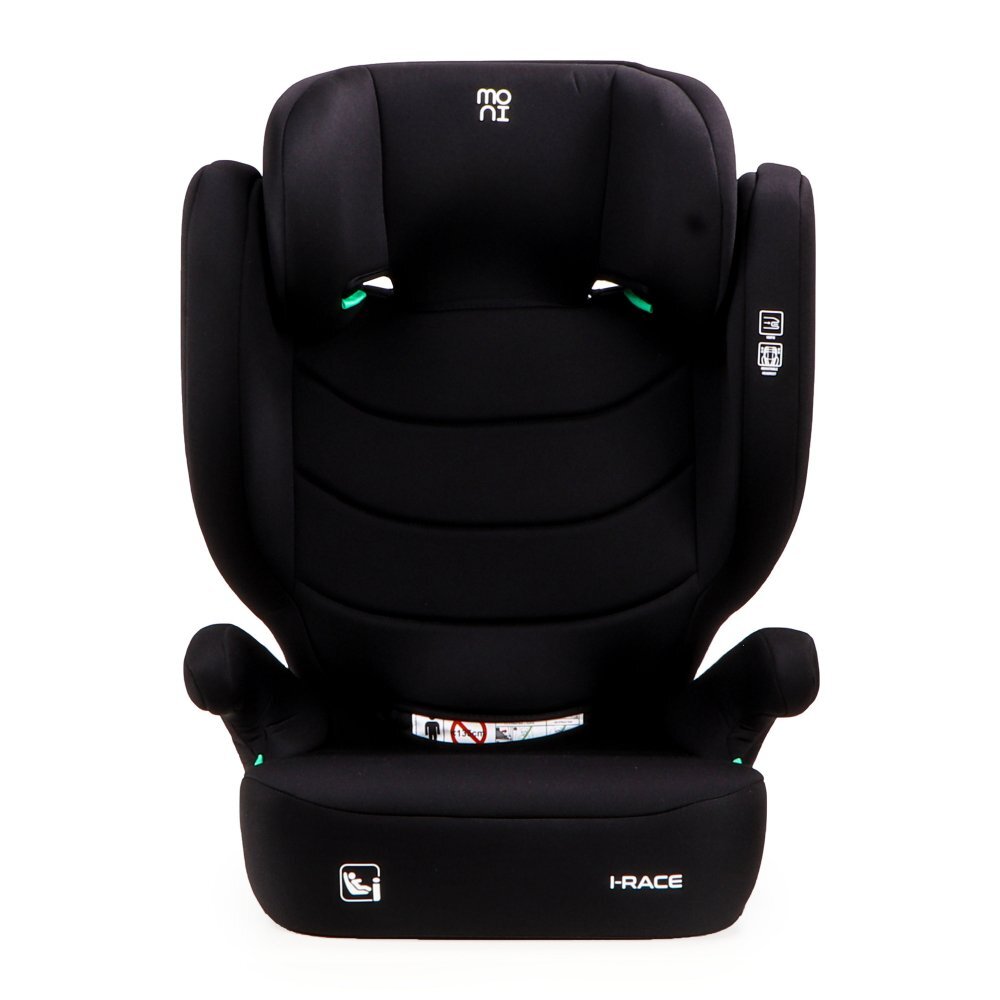 CANGAROO Scaun auto pentru copii I-Race Cosmo Black I-Size 100-150cmfixare cu IsofixCertificare R129tetiera reglabila 9 pozitiispatar detasabil pentru utilizare ca inaltatordesign ergonomichusa detasabila