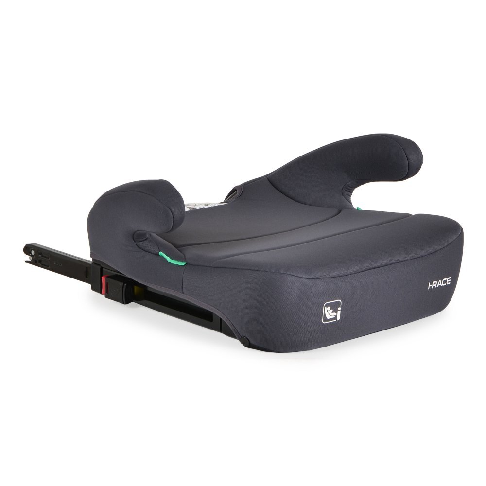 CANGAROO Scaun auto pentru copii I-Race Stone Grey I-Size 100-150cmfixare cu IsofixCertificare R129tetiera reglabila 9 pozitiispatar detasabil pentru utilizare ca inaltatordesign ergonomichusa detasabila