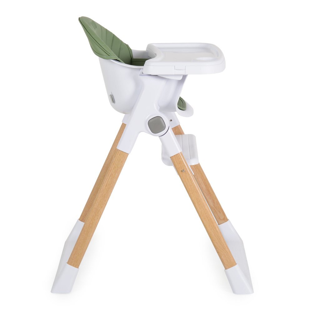 CANGAROO Scaun de masa pentru copii Almond Greenhusa din piele ecologica usor de curatatstructura metalica stabilapicioare antiderapantepliere compactacentura de siguranta si protectie antialunecaresuport picioare