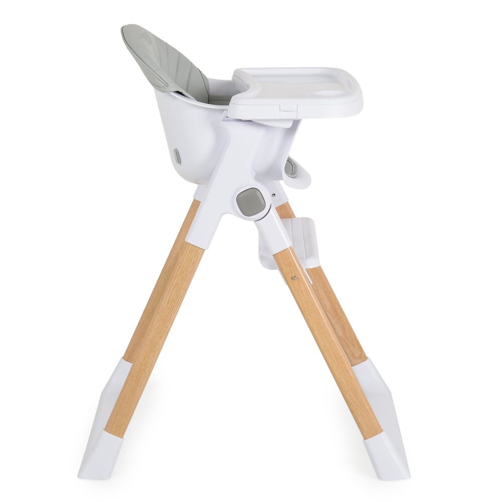 CANGAROO Scaun de masa pentru copii Almond Greyhusa din piele ecologica usor de curatatstructura metalica stabilapicioare antiderapantepliere compactacentura de siguranta si protectie antialunecaresuport picioare