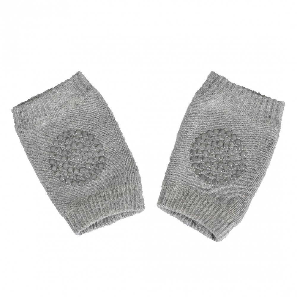 CANGAROO Set 2 genunchiere copii Itsy Bitsy Light Greyprotejeaza de abraziuni si ranimaterial de bumbac moale si elasticdimensiune universalapotrivite de la 6 luni-3 ani