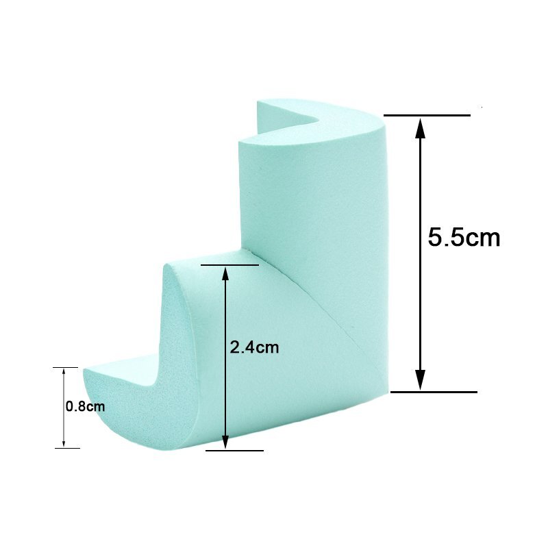 CANGAROO Set 4 protectii pentru colturi din spuma Edgy mint