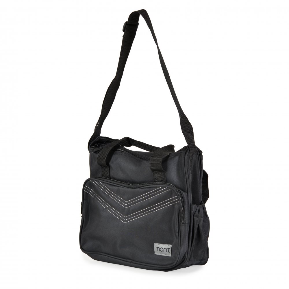 CANGAROO Set 5 piese cu Geanta multifunctionala pentru mamici Mama Bag Stella Black compartimente practicecu maner reglabilhusa termoizolanta pentru biberonsalteluta gentuta suzete si geanta scutece