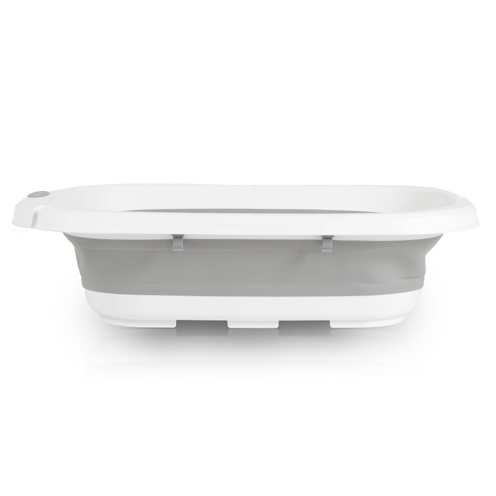 CANGAROO Set de baie 2in1 Como Gri cu design PliabilMasuta de infasat impermeabila cu taliometruCadita pliabila cu furtun scurgere apaOrganizatorPolita pentru accesoriiInaltime confortabila pentru parinti