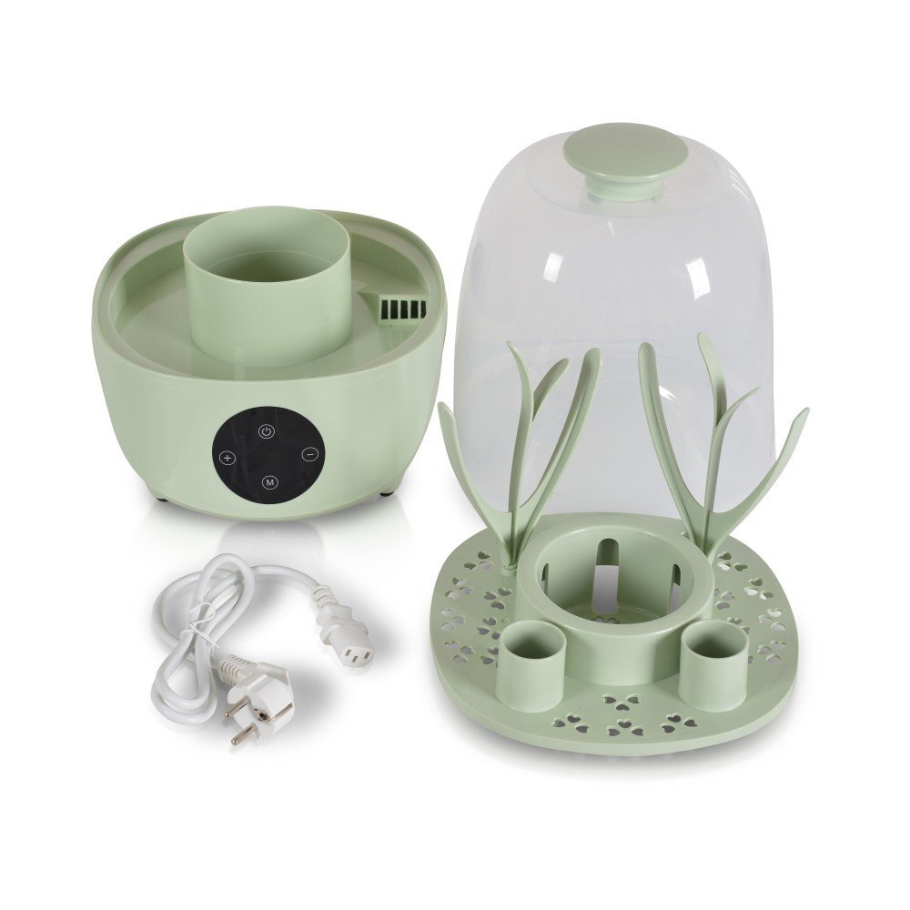 CANGAROO Sterilizator electric pentru 6 biberoane cu functie sterilizare si uscare Verde