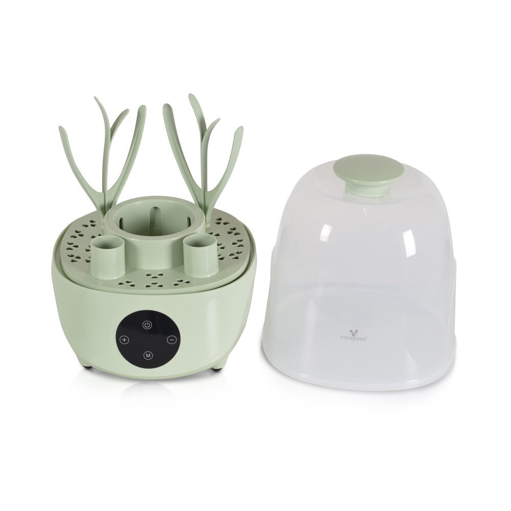 CANGAROO Sterilizator electric pentru 6 biberoane cu functie sterilizare si uscare Verde
