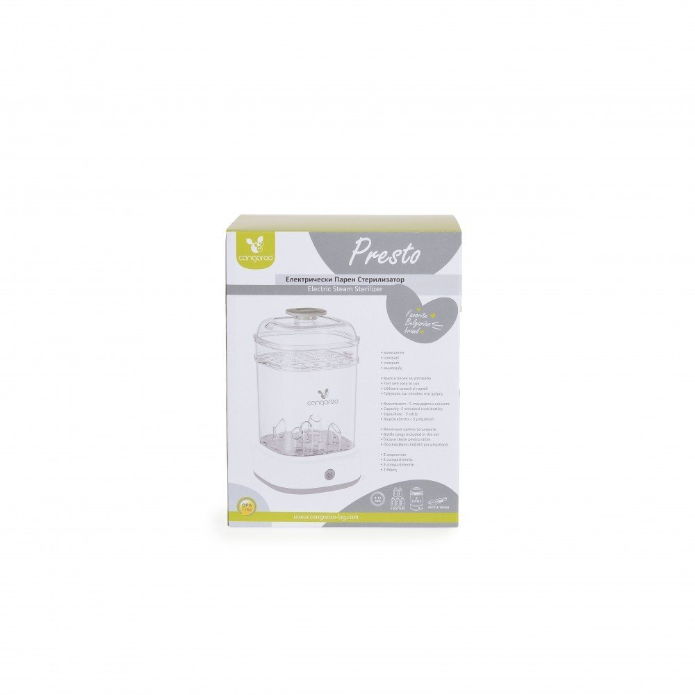 CANGAROO Sterilizator electric pentru biberoane Presto Grey