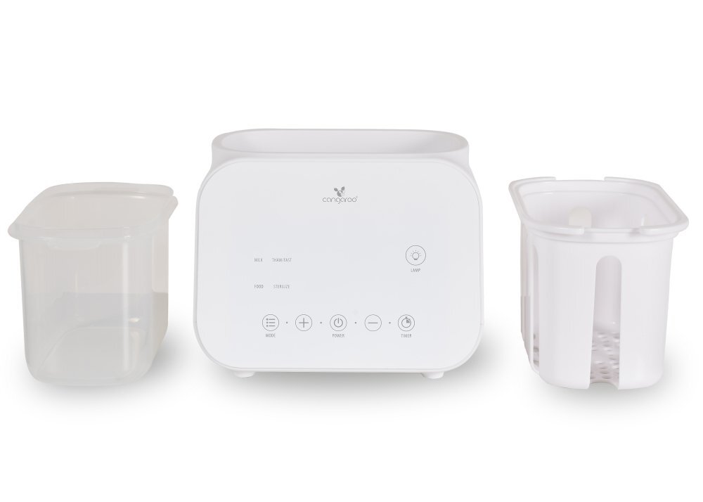CANGAROO Sterilizator si incalzitor electric pentru biberoane Tummy multifunctional 4in1 ecran digital temperatura reglabila oprire automata capacitate 2 biberoane