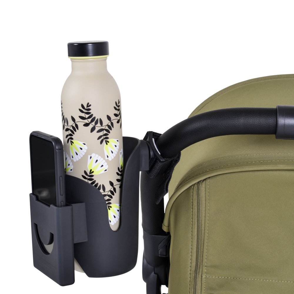 CANGAROO Suport multifunctional 2 in 1 pentru telefonsticlabiberon On The Go Negruprindere universala cu velcro