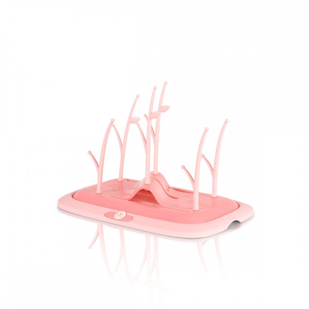 CANGAROO Suport pentru uscare biberoane Drying Rack Coral Pink
