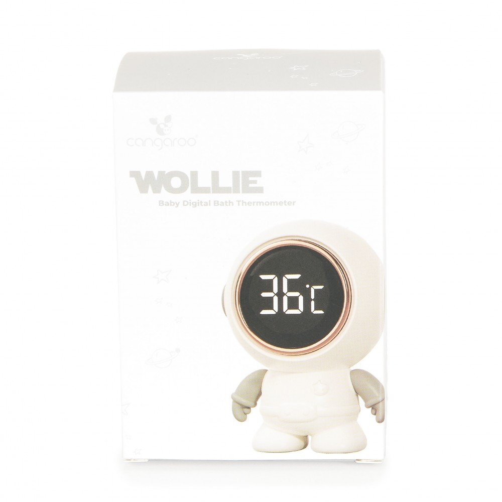 CANGAROO Termometru electronic pentru baie Wollie cu afisaj LED rezistent la apa IPX7 baterie 20.000 de masuratori