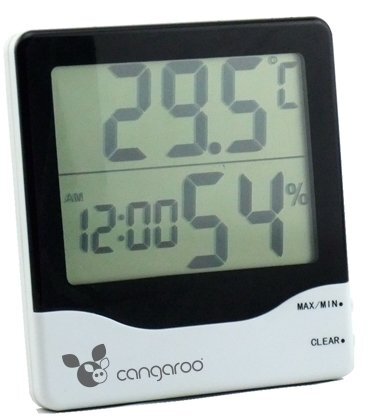 CANGAROO Termometru si Higrometru de camera cu ecran plat