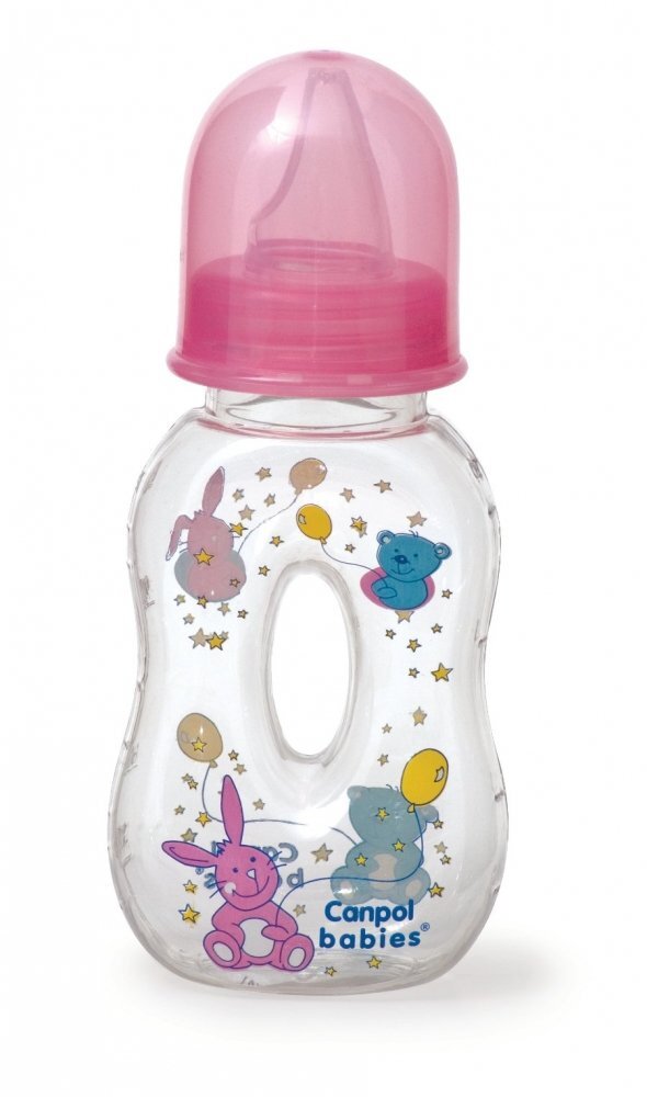 CANPOL Biberon cu gaura pentru o prindere usoara - 120 ml