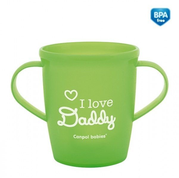 CANPOL Canita antrenament cu manere 250 ml Verde