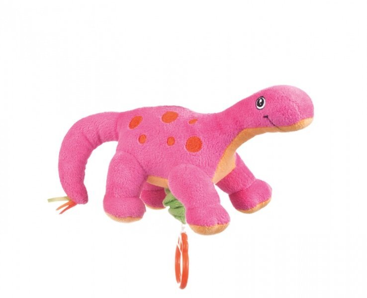 CANPOL Cutie muzicala din plus Dinozauri roz