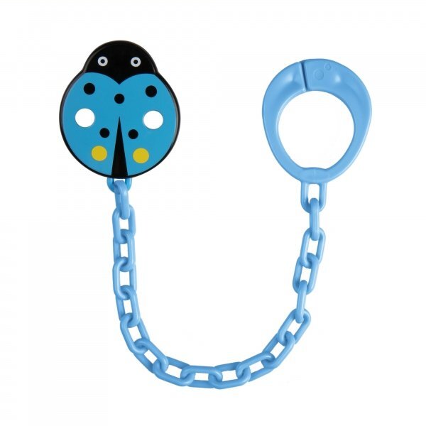 CANPOL Lantisor pentru suzeta copii Babies model buburuza 10873 Albastru