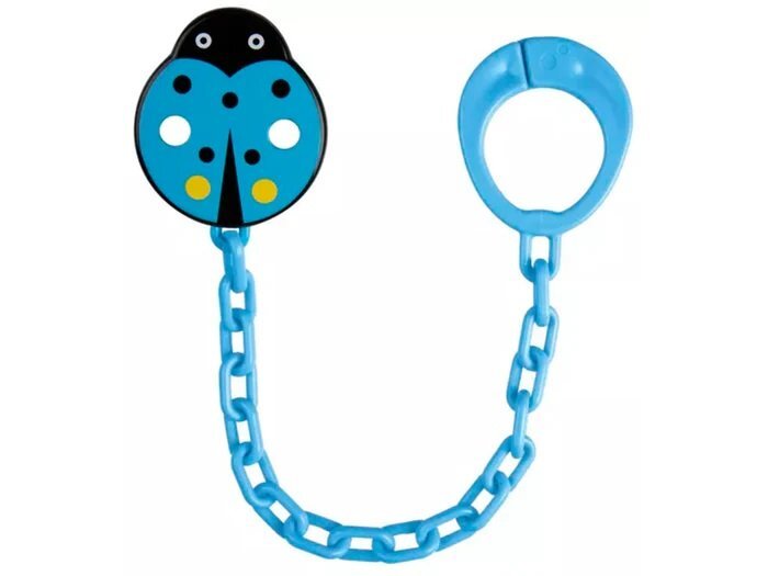 CANPOL Lantisor pentru suzeta copii Babies model buburuza 10873 Albastru