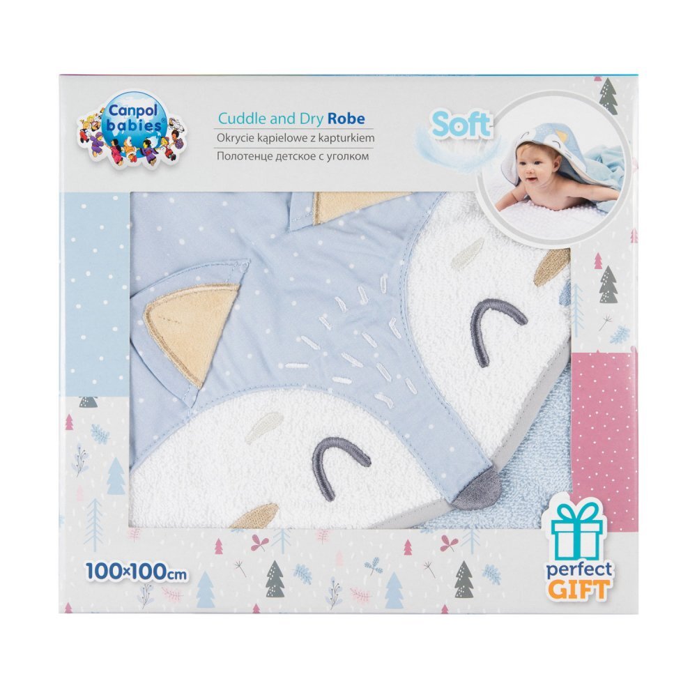 CANPOL Prosop copii 100x100 cm Fox blue