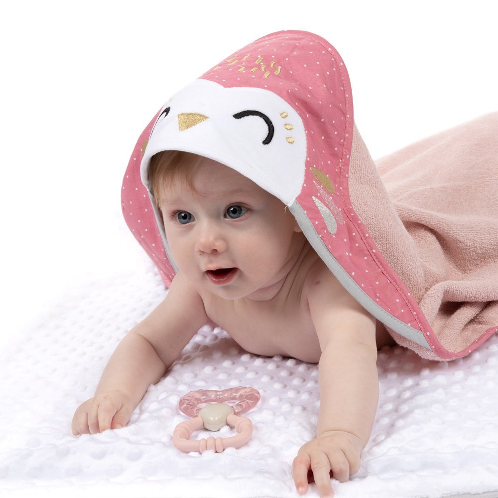 CANPOL Prosop copii 100x100 cm Owl pink