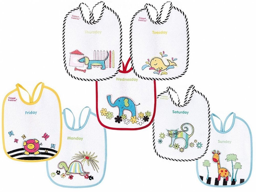 CANPOL Set barbite din bumbac flausat 7 buc