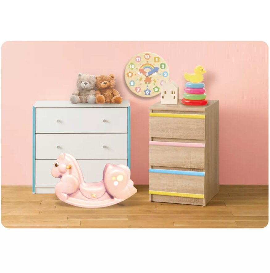 Car Boy Co Ltd Banda de protectie mobilier Car Boy Safety din spuma roz pastel 37x900x31x9 mm