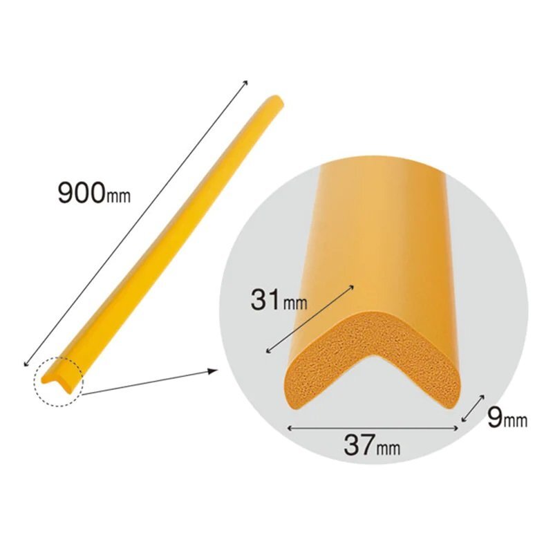 Car Boy Co Ltd Banda protectie mobilier pentru copii Car Boy Safety Galben 90 cm din spuma 37x900x31x9 cm