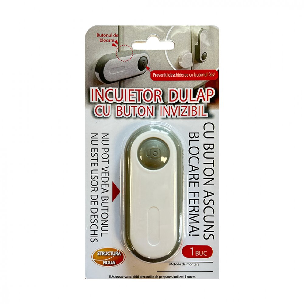 Car Boy Co Ltd Opritor pentru usi dulap Car Boy Safety cu buton invizibil