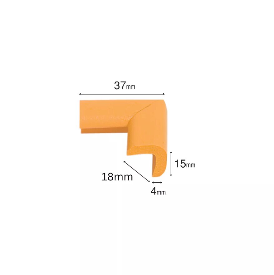 Car Boy Co Ltd Protectie colturi Car Boy Safety 18x37x15x4mm Galben