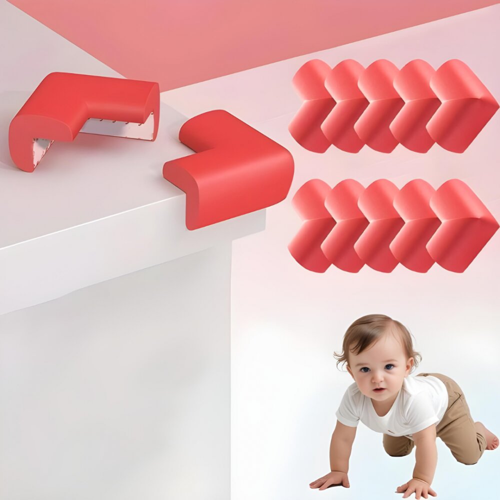 Car Boy Co Ltd Protectie colturi Car Boy Safety 37x70x31x9mm Rosu