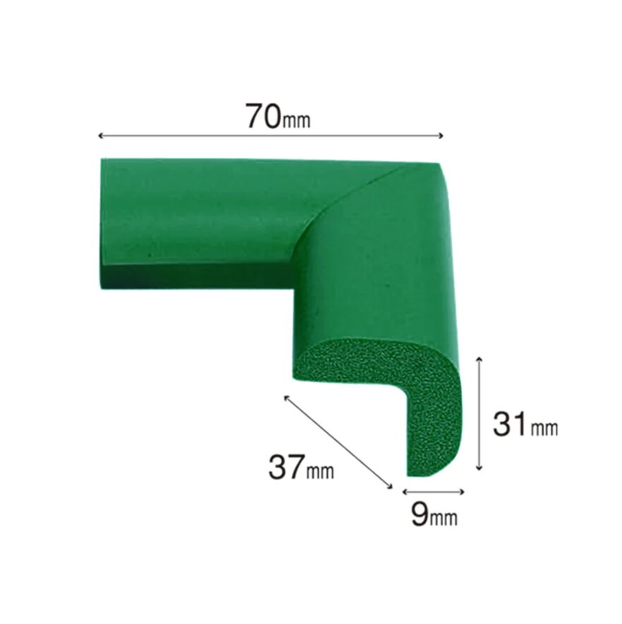 Car Boy Co Ltd Protectie colturi Car Boy Safety 37x70x31x9mm Verde