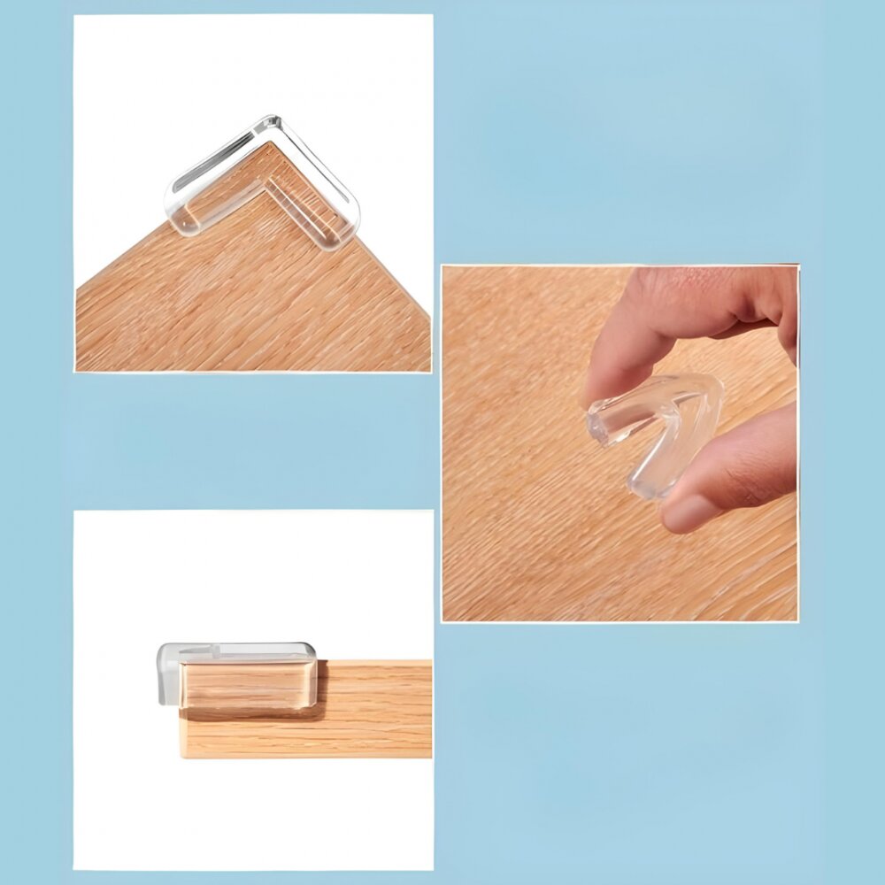 Car Boy Co Ltd Protectie colturi mobilier Car Boy Safety transparenta 18x37x15x4 mm