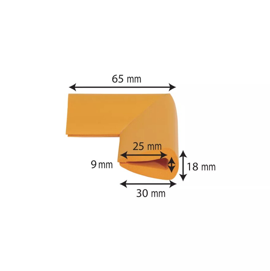 Car Boy Co Ltd Protectie muchii Car Boy Safety din spuma maro 18x65x30x9 mm