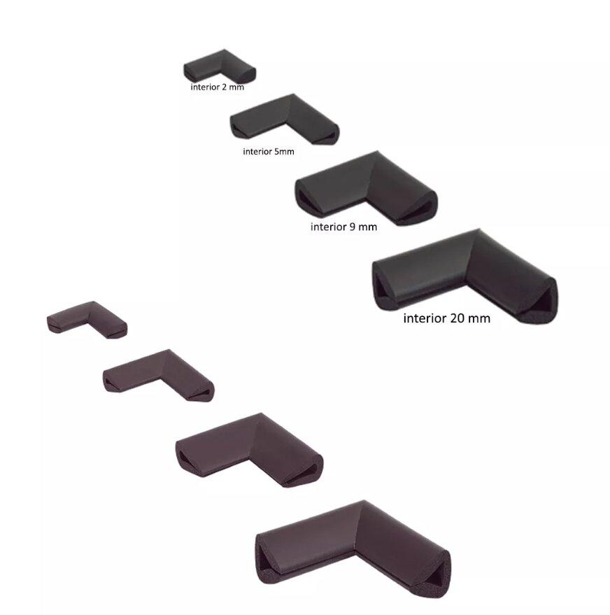 Car Boy Co Ltd Protectie muchii Car Boy Safety din spuma maro 35x75x30x20 mm