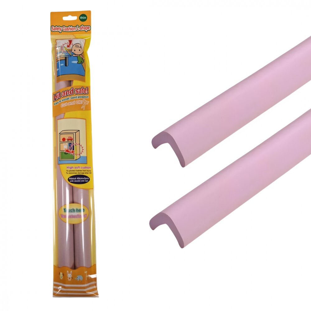 Car Boy Co Ltd Set 2 benzi protectie muchii si margini Car Boy Safety din spuma mov pastel 24x900x22x6 mm