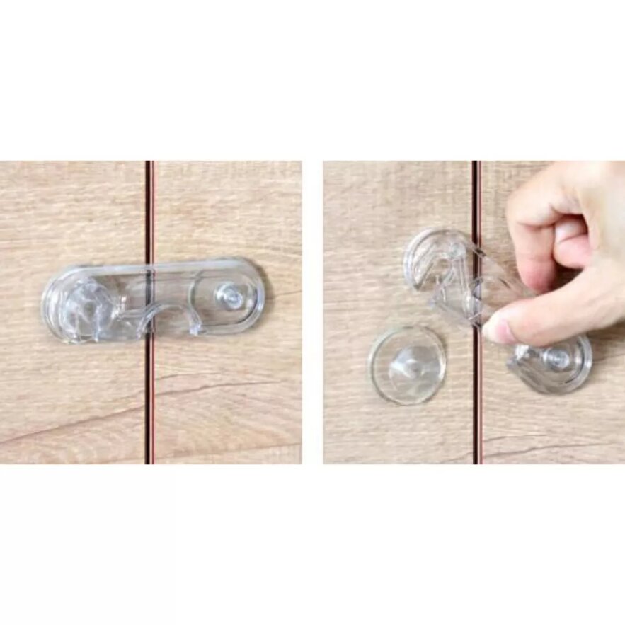 Car Boy Co Ltd Set 2 opritoare usa dulap din plastic transparent
