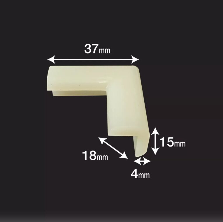 Car Boy Co Ltd Set 2 protectii colturi Car Boy Safety Fosforescenta 18x37x15x4 mm