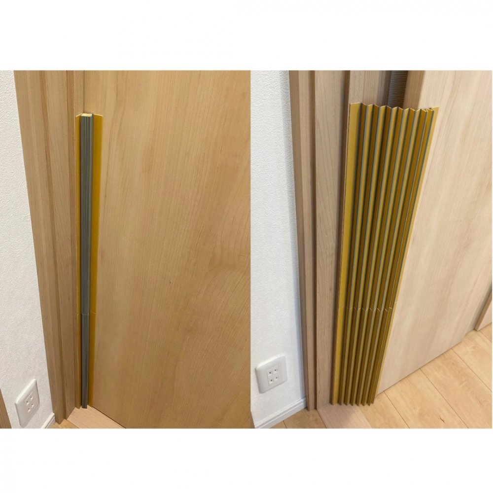 Car Boy Co Ltd Set 2 protectii usi tip acordeon pentru copii Maro