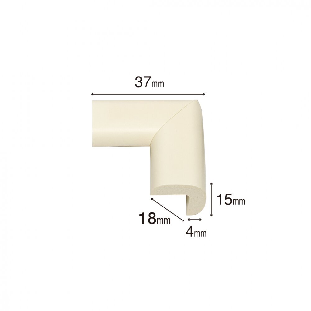 Car Boy Co Ltd Set 4 protectii colturi pentru mobila Car Boy Safety Negru din spuma 18x37x15x4
