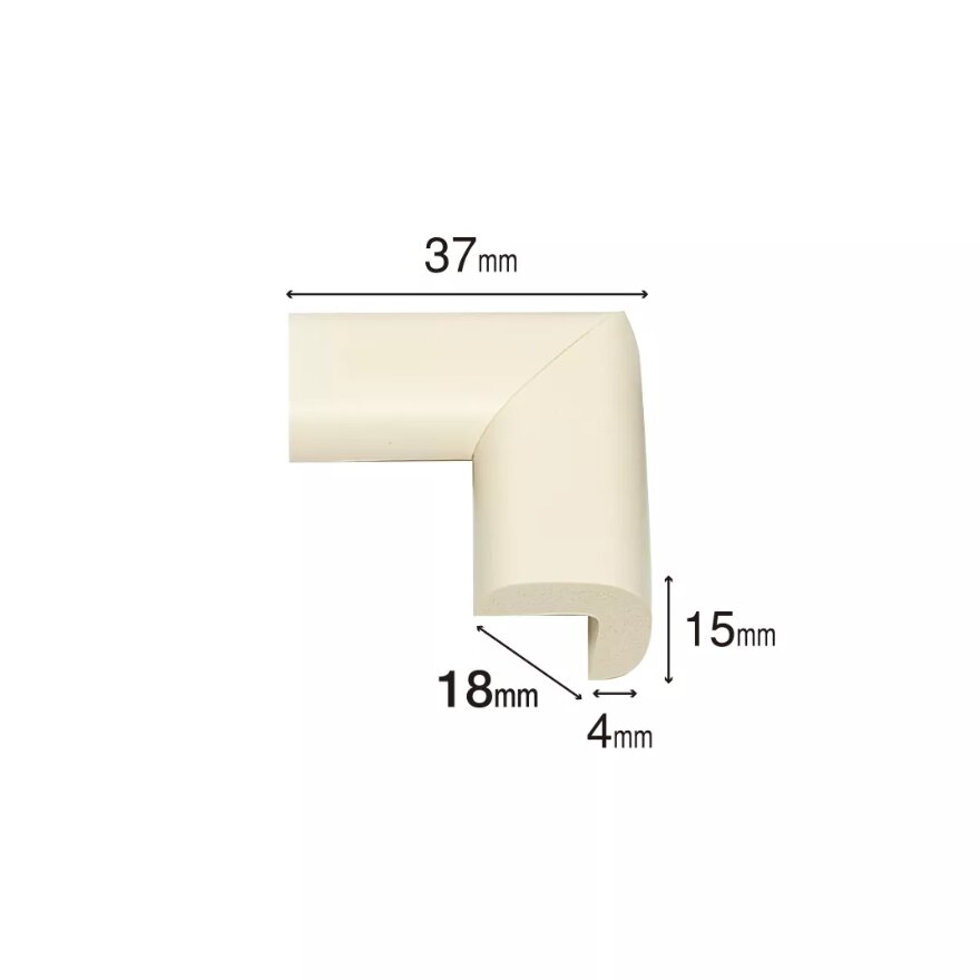 Car Boy Co Ltd Set 4 protectii pentru colturi mobila din spuma Maro 18x37x15x4