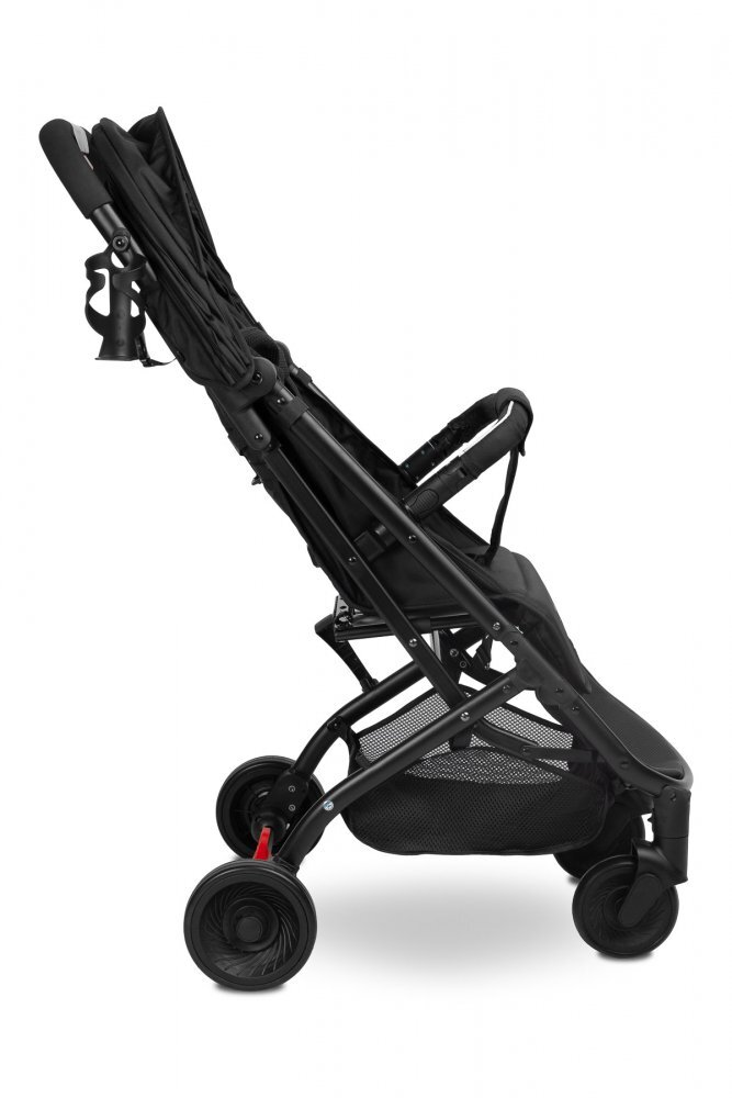 CARETERO Carucior sport copii Sfera Black cu spatar reglabilcapotinacenturi de sigurantahusa de ploaiepliere compacta si sistem troller compatibil cu avion