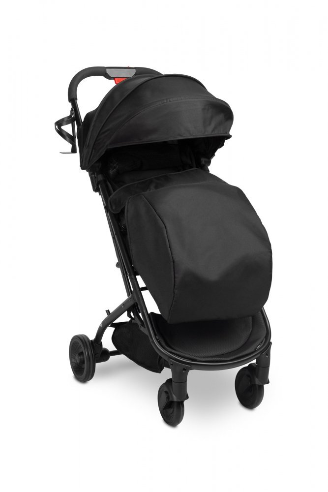CARETERO Carucior sport copii Sfera Black cu spatar reglabilcapotinacenturi de sigurantahusa de ploaiepliere compacta si sistem troller compatibil cu avion
