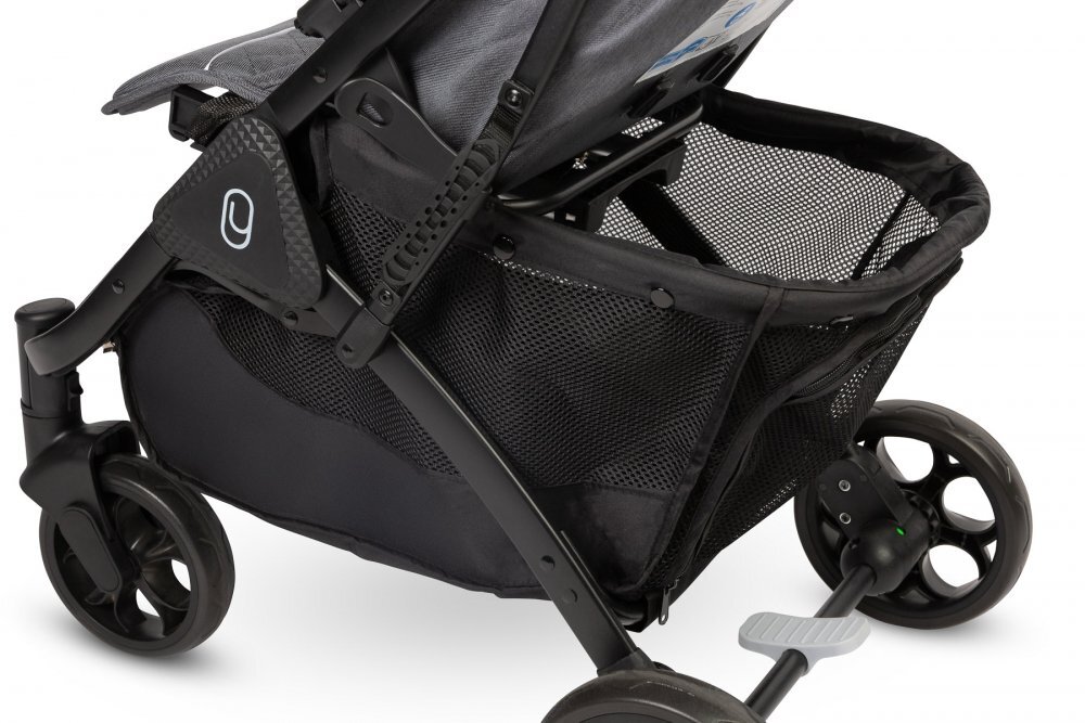 CARETERO Carucior sport cu spatar reglabilcapotinahusa de ploaiehusa de picioarepliere compacta si sistem troller compatibil cu avion Trail Graphite