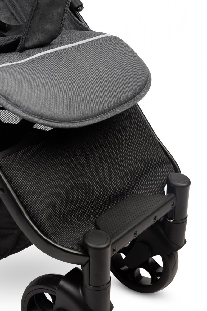 CARETERO Carucior sport cu spatar reglabilcapotinahusa de ploaiehusa de picioarepliere compacta si sistem troller compatibil cu avion Trail Graphite