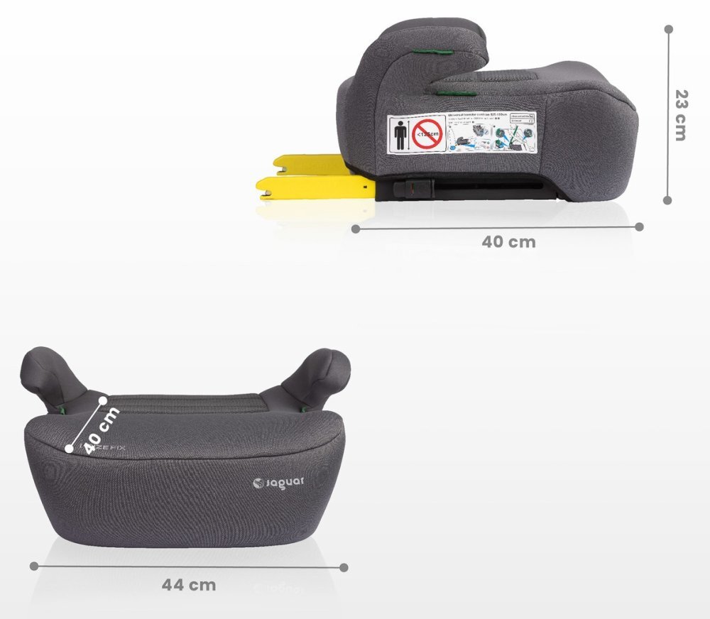 CARETERO Inaltator auto copii Jaguar I-Size Bej 125-150 cm fixare cu isofix husa detasabila