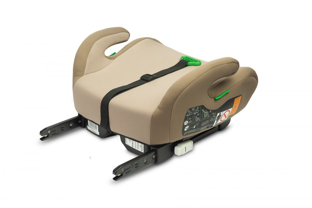 CARETERO Inaltator auto pentru copii cu Isofix Puma Bej I-Size 125-150 cmCertificare R-129Husa detasabilaCentura de ghidajCotiere ergonomice
