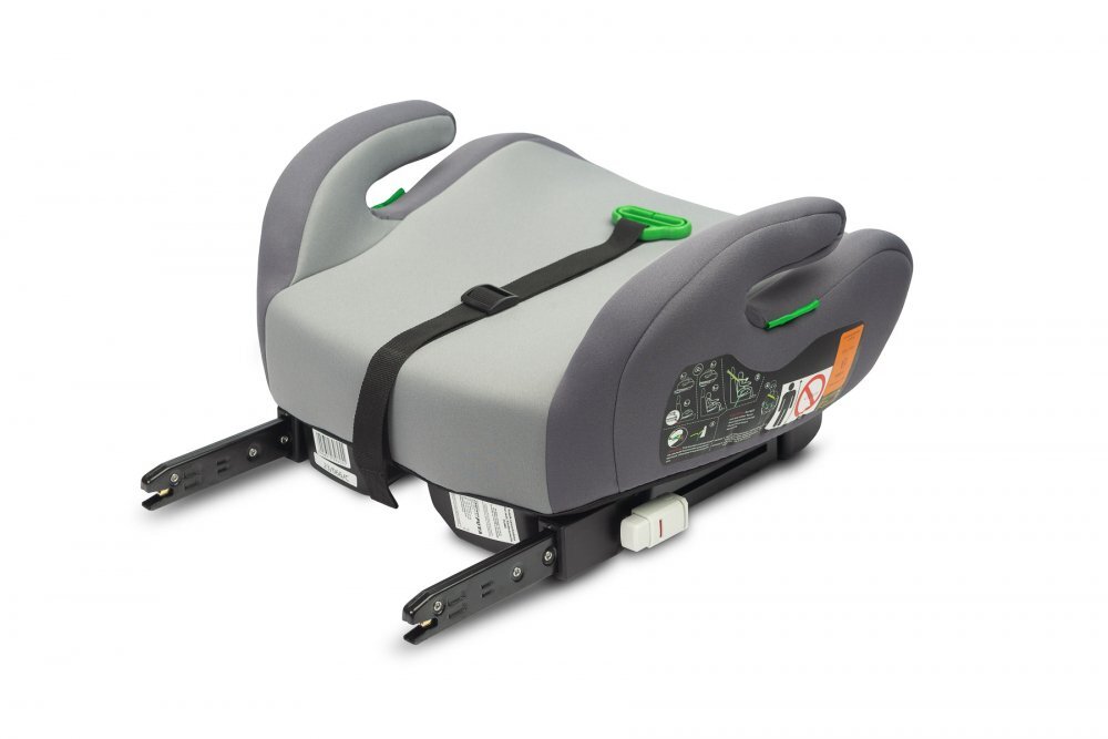 CARETERO Inaltator auto pentru copii cu Isofix Puma Gri I-Size 125-150 cmCertificare R-129Husa detasabilaCentura de ghidajCotiere ergonomice