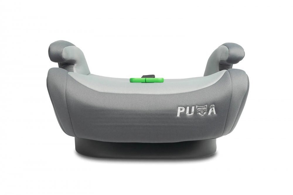 CARETERO Inaltator auto pentru copii cu Isofix Puma Gri I-Size 125-150 cmCertificare R-129Husa detasabilaCentura de ghidajCotiere ergonomice