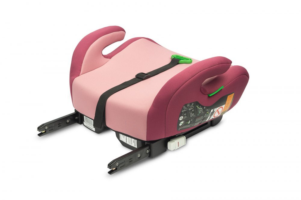 CARETERO Inaltator auto pentru copii cu Isofix Puma Roz I-Size 125-150 cmCertificare R-129Husa detasabila Centura de ghidajCotiere ergonomice